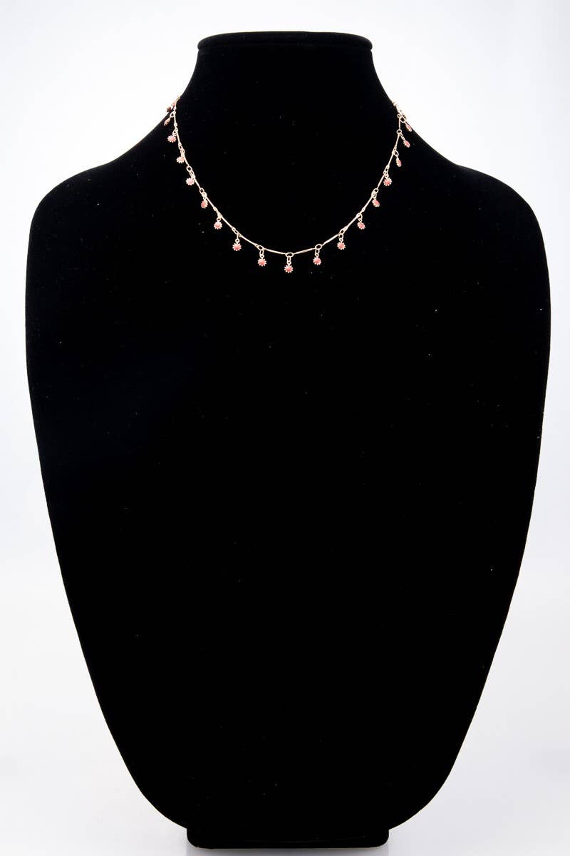 Chain Link Charm Necklace/ One Size