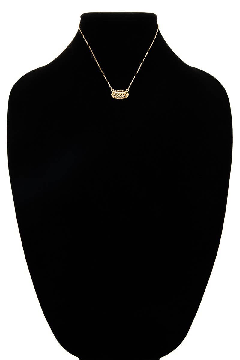 Resin Charm Necklace/ One Size