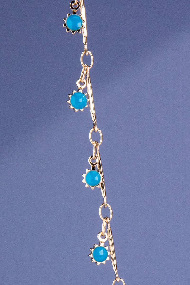 Chain Link Charm Necklace/ One Size